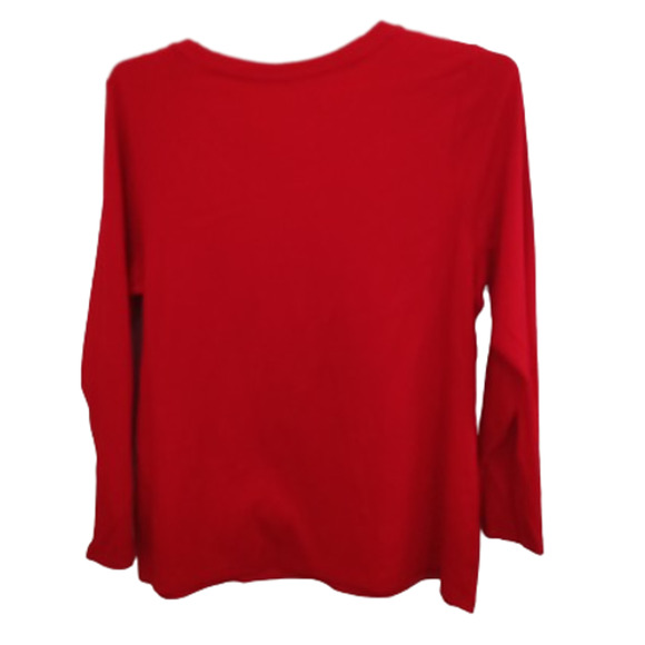 Ava & Viv Long Sleeve Scoop Neck Red Top Size 1XL NWT - Picture 3 of 6